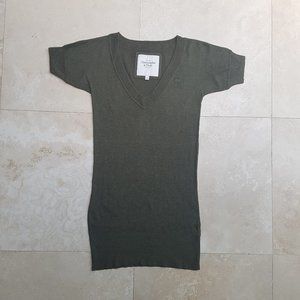 Abercrombie & Fitch V Neck Long Sweater